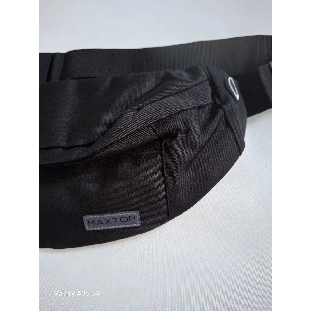MAXTOP Fanny‎ Pack Unisex Multiple Compartments  4 Pockets  Black
